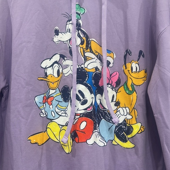 NWT Disney Mickey & Friends purple hoodie- xs to xl - Picture 2 of 7